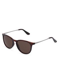 Fielmann MC 568 SUN FA | Kinder-Sonnenbrille | Fassung: Vollrand, Panto, Propionat, Havanna Gl&auml;nzend | Glasfarbe: Braun