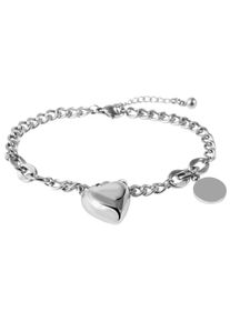 Adelia&acute;s Kettenanh&auml;nger ADELIA&acute;S "Damen Anh&auml;nger &iquest; Herzanh&auml;nger aus Edelstahl", silber, Schmuckanh&auml;nger, Damen, Edelstahl, Kettenanh&auml;nger