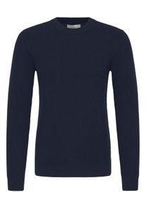 Strickfleece-Pullover Casual Friday "Strickpullover CFIsaksson", Herren, Gr. XL, schwarz navy, Obermaterial: 100% Baumwolle CO., Pullover Strickfleece-Pullover