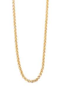 Adelia&acute;s Gliederkette ADELIA&acute;S "Unisex Halskette &iquest; Erbskette aus Edelstahl 55+5" Gr. 60, gold, Halsketten, Damen, Edelstahl, Gliederkette