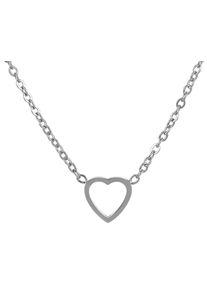 Adelia&acute;s Kette ohne Anh&auml;nger ADELIA&acute;S "Damen Halskette mit Anh&auml;nger &iquest; Herz aus Edelstahl" Gr. 43, silber, Halsketten, Damen, Edelstahl, Kette ohne Anh&auml;nger