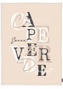 Wohndecke SOCCX "Cape Verde Sand", natur, B:150cm L:200cm, Polyester, Wohndecken, Wohndecke, gewebtes Label