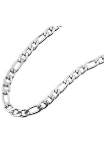 Adelia&acute;s Gliederkette ADELIA&acute;S "Unisex Halskette &iquest; Figarokette aus Edelstahl 60 cm" Gr. 60, silber, Halsketten, Damen, Edelstahl, Gliederkette