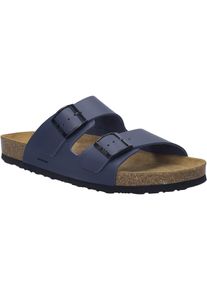 Sandale Josef Seibel "Freizeitschuhe", Herren, Gr. 48, blau (marineblau), Obermaterial: 50% Rindsleder Leather cow. 50% Lammleder LEL., Schuhe Sandale