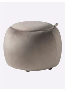 Hocker, grau, B:50cm H:35,5cm T:50cm, Hocker, Hocker
