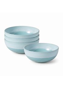 Schale "Sch&uuml;sseln Perlemor Aqua &oslash; 16,9 cm 4er Set blau", blau, B:16,9cm H:6,6cm L:16,9cm T:16,9cm &Oslash;:16,9cm, LIKE. BY VILLEROY & BOCH, Sch&uuml;sseln, Schale, Sp&uuml;lmaschinengeeignet, Mikrowellengeeignet