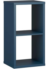 Standregal FORTE "Mauro", blau, B:39,5cm H:72,8cm T:32,9cm, Holzwerkstoff, Regale, Standregal, Regal mit 2 F&auml;chern, B/H/T 38,2x72,9x32,9 cm, langlebige Beschichtung