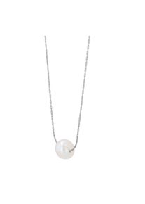 Adelia&acute;s Gliederkette ADELIA&acute;S "Damen Halskette aus Edelstahl mit Perle 43+5" Gr. 48, silber, Halsketten, Damen, Edelstahl, Gliederkette