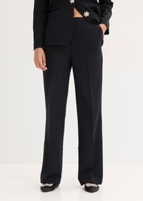 bonprix Marlenehose, schwarz, Gr.32, Modern und feminin: Marlenehose mit B&uuml;gelfalten