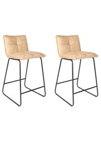 Barhocker-Set Jeremy 2er-Set ca. 44x87 cm Beige