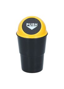 Dunlop - Car Trash Bin 400 ml 10x17 cm - Yellow / Black