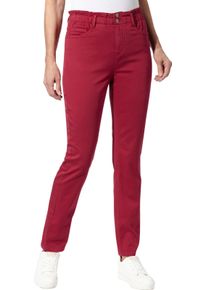 Damen Jeans im Paperbag-Schnitt kirsche Gr&ouml;&szlig;e 21