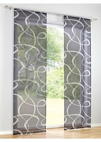 HEINE HOME unisex Schiebevorhang in grau-wei&szlig; ,Gr&ouml;&szlig;e 225x60 cm, Witt, 100% Polyester