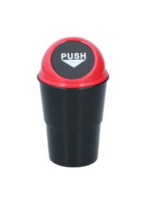 Dunlop - Car Trash Bin 400 ml 10x17 cm - Red / Black