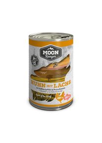 MOON Ranger Huhn mit Lachs & S&uuml;&szlig;kartoffeln Hunde-Nassfutter getreidefrei 6x400g