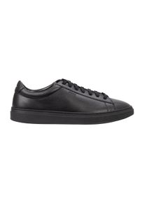 Sneaker BOSS "Sneaker Kieran Tenn allt", Herren, Gr. 42, schwarz, Obermaterial: 100% Rindsleder Leather cow. Futter: 100% Polyester PES. 100% Gummi rubber., Schuhe Sneaker