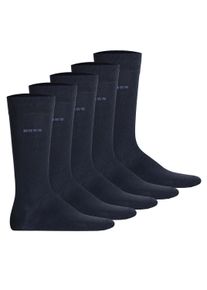 Kurzsocken BOSS "Socken 5er Pack", Herren, Gr. 39-42, blau (dunkelblau), Obermaterial: 75% Baumwolle CO. 23% Polyamid PA. 2% Elasthan EL., Socken Kurzsocken