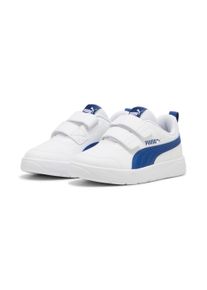 Sneaker Puma "COURTFLEX V3 V PS", M&auml;dchen, Gr. 35, blau (Puma wei&szlig;, clyde royal), Synthetik, Schuhe Sneaker, f&uuml;r vielseitige Aktivit&auml;ten, mit Textil-Innenfutter