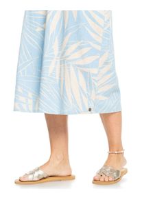 Sandale Roxy "Edessa", Damen, Gr. 6(36), silber (champagne), Polyester, Schuhe Sandale