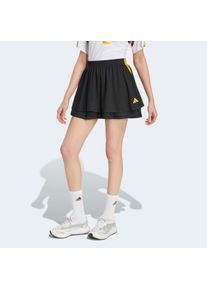 Sweatrock adidas Sportswear "HOUSE OF TIRO", Damen, Gr. XS, schwarz, collegiate gold, team power rot 2, Obermaterial: 100% Polyester, R&ouml;cke Sweatrock