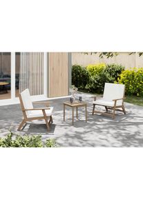 Ambia Garden Balkonset, Holz, Akazie, Hartholz, F&uuml;llung: Polyurethan (Pur), 70x72x78 cm, Gartenm&ouml;bel, Gartengarnituren, Balkonm&ouml;bel-Sets