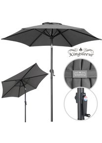 Kingsleeve Parasol Fiji Antraciet &Oslash;200cm UV-bescherming 80+ met Zwengel