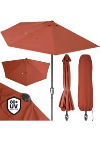 Kingsleeve Halve Parasol Terracotta UV-bescherming 80+