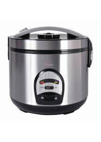 Bikitchen Reiskocher, Silberfarben, Metall, 28.5x26.8x27.2 cm, Warmhaltefunktion, antihaftbeschichteter Innenbeh&auml;lter, Kochgeschirr, K&uuml;chenger&auml;te, Sonstige K&uuml;chenger&auml;te