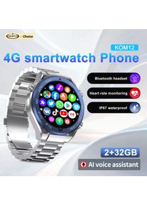 SERVO KOM12 Android Watch Smartphone 4G One SIM Standby 2GB+32GB GPS Play Store WiFi Waterproof 1.62" Screen Smart Watch Phones