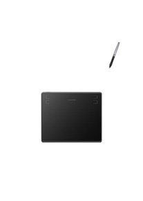 Graphics drawing tablet for digital art and design ABS plastic body in black pressure-sensitive pen input with 8192 levels for