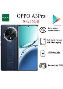 OPPO A3 pro 2026 Latest Model 8+256GB Global Version 64MP Camera 120Hz Curved Display 5000mAh Battery Smartphone