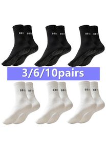 3/6/10pairs men women non slip grip football basketball breathable towel bottom shockproof professional athletic exercise socks