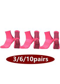 3/6/10pairs men women anti slip grip exercise athletic hiking socks tennis towel bottom breathable shockproof sports