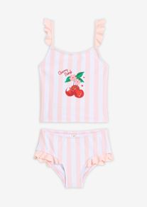 bonprix Tankini (komplet 2-cz.), r&oacute;żowy, 140/146