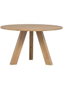 Livetastic , Naturfarben , Holz , Eiche , massiv , rund , 129x77x129 cm , Esszimmer, Esszimmertische, Esstische, Esstische rund