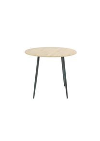 P & B , Schwarz, Eiche Artisan , Metall, Holzwerkstoff , Holzoptik , rund , 76x90x90 cm , Esszimmer, Esszimmertische, Esstische, Esstische rund