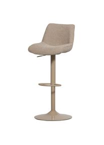 Livetastic , Sandfarben , Textil, Metall , 45x110x50 cm , Esszimmer, Barm&ouml;bel, Barhocker