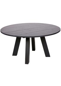 Livetastic , Schwarz , Holz , Eiche , massiv , rund , 150x75x150 cm , Esszimmer, Esszimmertische, Esstische, Esstische rund