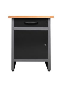 M&Ouml;BELIX M&ouml;belix , Anthrazit, Grau , Holz, Metall , Buche , 60x85x60 cm , T&Uuml;V-gepr&uuml;ft, FSC , Baumarkt, Werkstatteinrichtung, Werkb&auml;nke