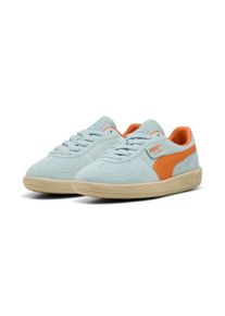 Sneaker Puma "PALERMO", Herren, Gr. 39, blau (modern mint, maple syrup), Leder, mehrfarbig, Schuhe Sneaker, f&uuml;r Alltag, aus Leder, mit Schn&uuml;rverschluss