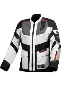 Macna Travelair, textile jacket women , color: Light Grey/Black/Red , size: S