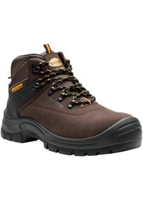 Sicherheitsschuh Dockers by Gerli "Magic High S3" Gr. 46, braun (dunkelbraun), 46, Obermaterial: 100% Rindnubukleder CNU., Schuhe, Sicherheitsschuh