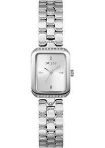Quarzuhr Guess "ISLA", silber (silberfarben), Armbanduhren, Damen, Quarzuhr, Armbanduhr, Damenuhr, Edelstahlarmband