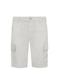 Grote Maten - BOSS Orange - Lichte cargoshorts van linnenmix, relaxed fit - 46/30