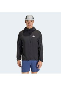 Laufjacke adidas Performance "RUN ESS JKT M", Herren, Gr. M, schwarz, Obermaterial: 100% Polyester, Jacken Laufjacke