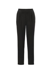 Stoffhose GOLDNER "Schicke Stoffhose MARTHA mit Teildehnbund", Damen, Gr. 38, N-Gr, schwarz, Obermaterial: 97% Polyester PES. 3% Elasthan EL., festlich, normal, Hosen Stoffhose, Lose geschnitten f&uuml;r eine l&auml;ssige Passform