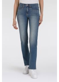 Levi's Gerade Jeans LEVI'S "314 Shaping Straight", Damen, Gr. 28, L&auml;nge 32, blau (smudged line), Denim/Jeans, Obermaterial: 80% Baumwolle, 14% Polyester, 6% Elasthan, gerade lang, Jeans Gerade Jeans, mit Stretch