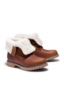 Winterboots Timberland "Timberland AUTHENTICMID WARM LINED WATERPROOF BOOT", Damen, Gr. 37,5, schwarz braun, Leder, Schuhe Winterboots, Snowboots, Winterstiefel, Winterschuhe, wasserdicht und gef&uuml;ttert
