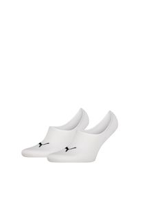 F&uuml;&szlig;linge Puma "Puma UNISEX HIGH CUT FOOTIE 2P", Damen, Gr. 35-38, wei&szlig;, Baumwollmischung, normal, Socken F&uuml;&szlig;linge, No-Show-Socks, Silikon in der Ferse f&uuml;r optimalen Halt