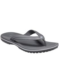 Sneaker Crocs "Crocband Flip", Damen, Gr. 46, grau, Obermaterial: 100% Gummi rubber., Schuhe Sneaker